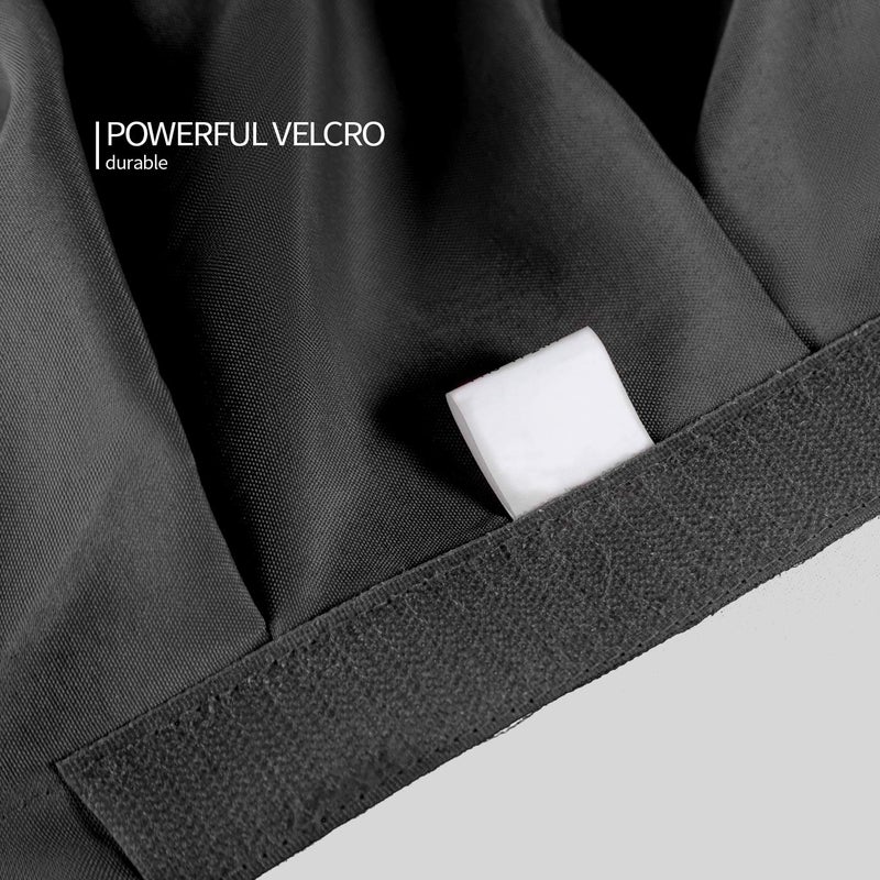 Surmente 2 Pack Black Table Skirt, 14ft Polyester Tablecloth for Weddings, Banquets, or Restaurants - Image 4